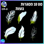 סט 10 מסגרות נוצות - Cff-3 2