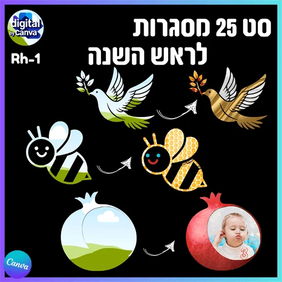 25 מסגרות לראש השנה Rh-1